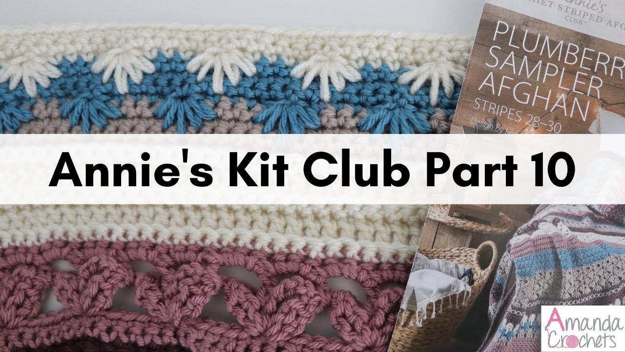 Annie's Crochet Striped Afghan Kit Club | Review of Kit #10