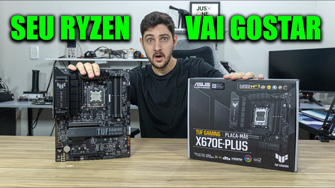 PLACA MÃE PARRUDA E MODERNA PRA CPU RYZEN, ASUS X670E-PLUS!