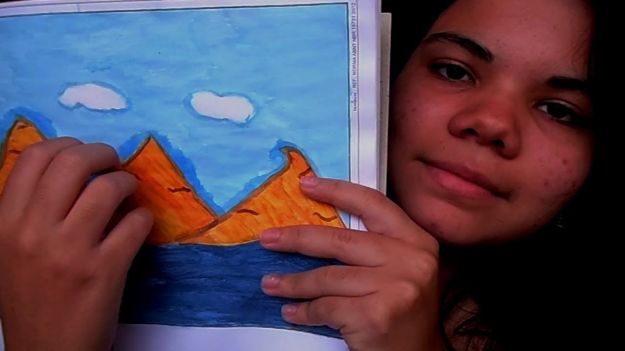 | ASMR | Mostrando meus desenhos + Tapping