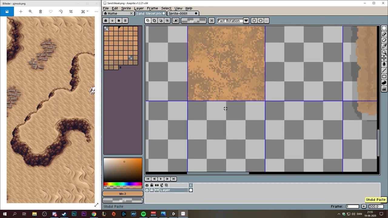 Reworking my Sand tileset for my indie game (AGAIN) | Pixel Art Timelapse
