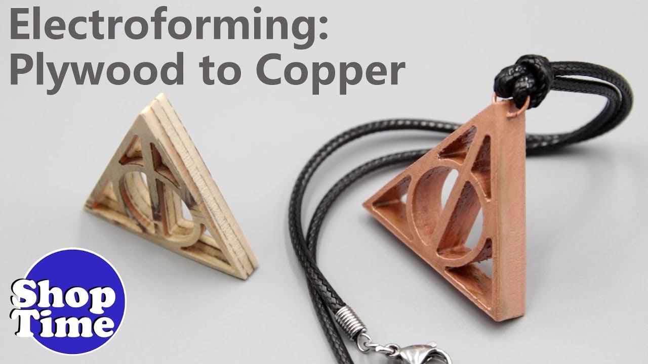 Scrap Plywood To Copper Pendant