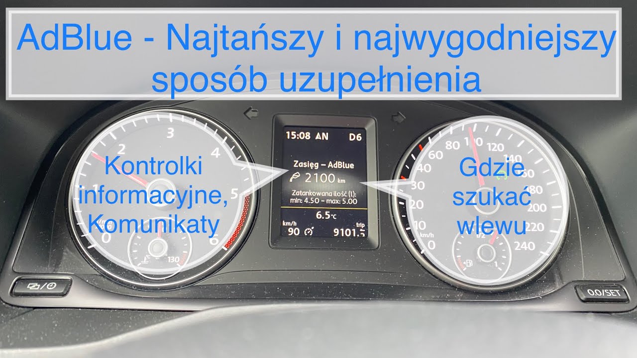 AdBlue: Najtańszy, najwygodniejszy spos&oacute;b uzupełnienia oraz kontrolki informacyjne, gdzie jest wlew?