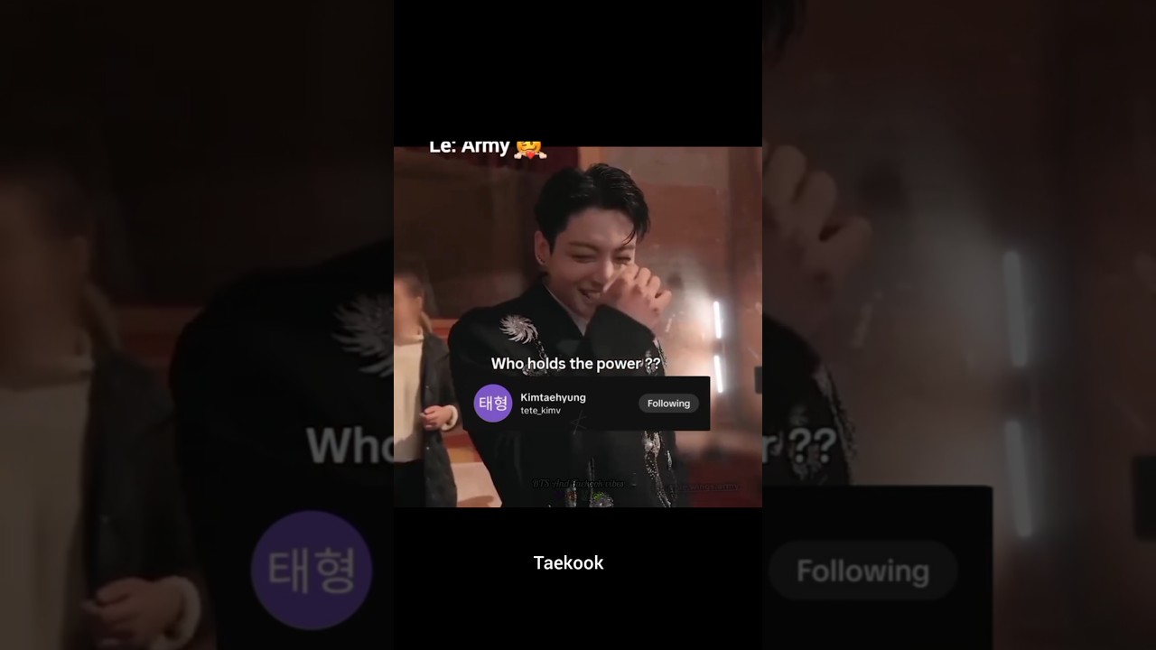 Taekook: Jungkook Only Listens to His Tae Baby #taekook #taehyung #jungkook #vkook #v #jk #bts