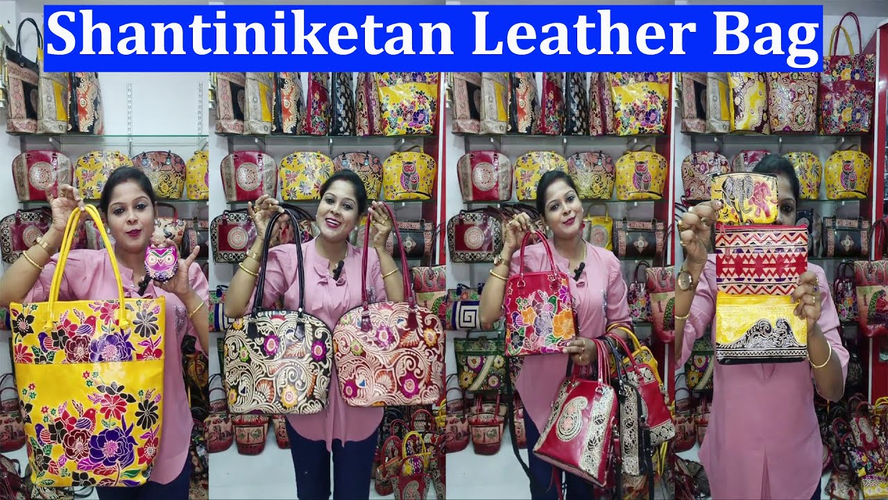 Santiniketan Leather Bag  | Handicraft Product | Genuine Leather Bag, 9681175775