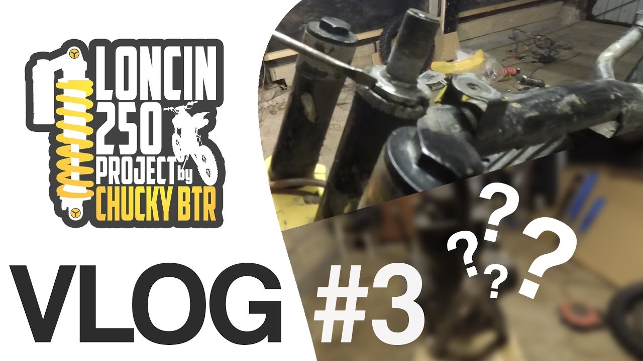 [VLOG #3] Amortyzatory przednie | tajemniczy projekt?! [Loncin 250 Project By Chucky BtR v2]