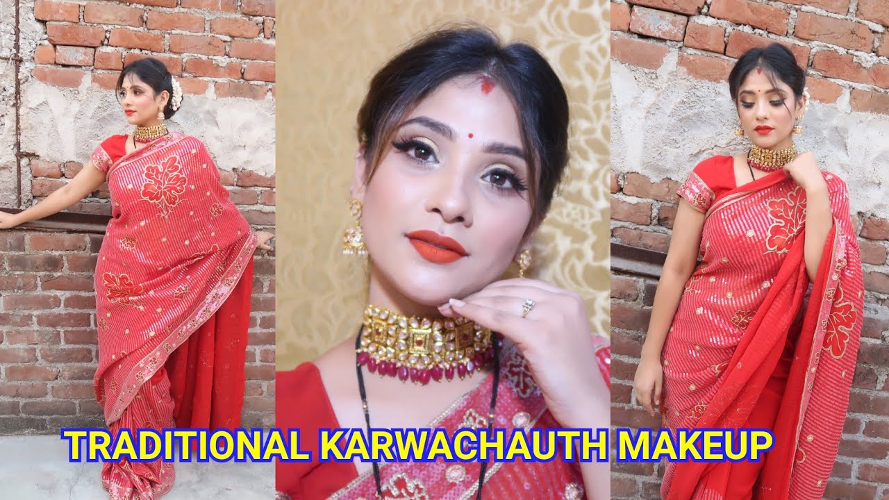 Traditional karwachauth makeup || shystyles