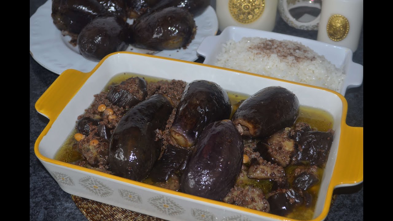 مسقعة الباتنجان بقلبا محشي أكلة حلبية رائعة و شهية جربوها من شي نظم