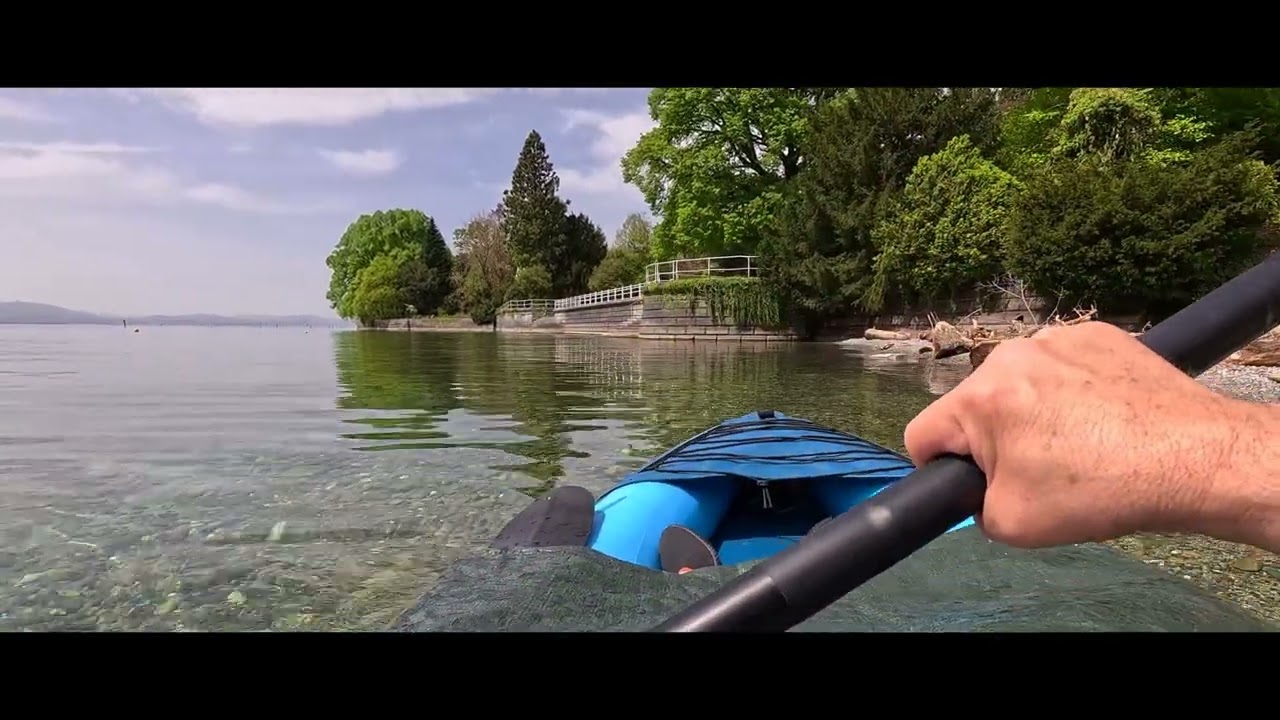Mit dem Kajak auf dem Bodensee von Lindau bis Wasserburg