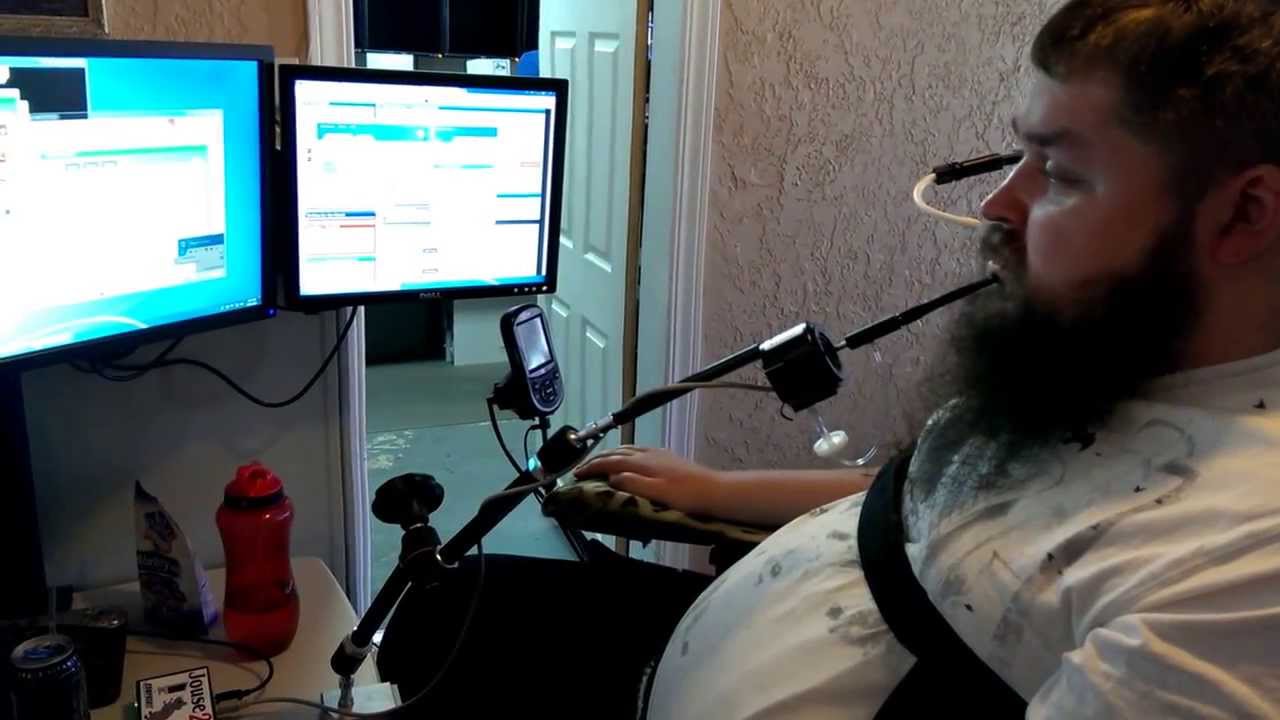 Sip & Puff Joystick Controlled by Mouth - Jouse2