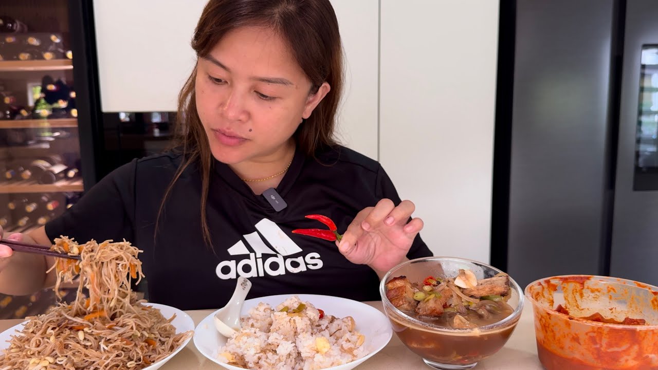 BIHUN & LECHON PAKSIW MUKBANG