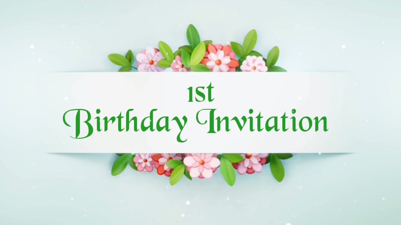 Latest Birthday Invitation video | birthday invitation video | baby boy n girl birthday invitation