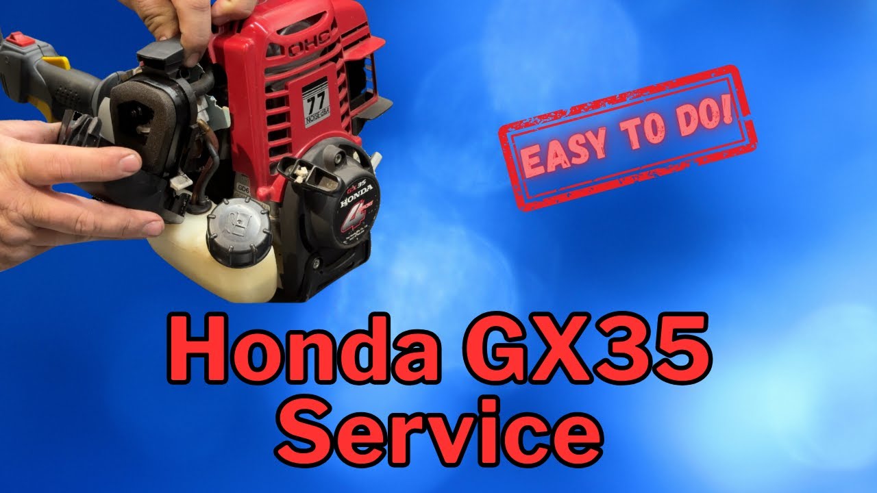 Обслуживание двигателя Honda GX35 (двигатель триммера UMK435)