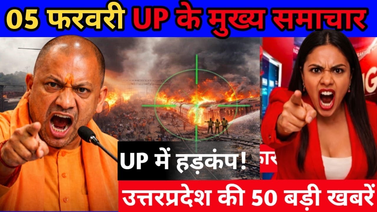 🔴#05_February_ki_news |  UP News Uttar Pradesh Ki Taja Khabren Mukhya Samachar  | CM Yogi,