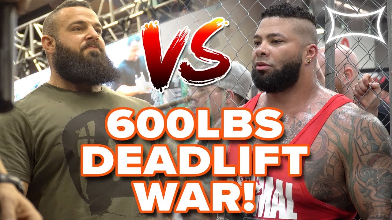 EPIC 600lbs DEADLIFT WAR - Rob 'Da'Savage' Hall vs. Steve 'Forsaken Warrior' Johnson