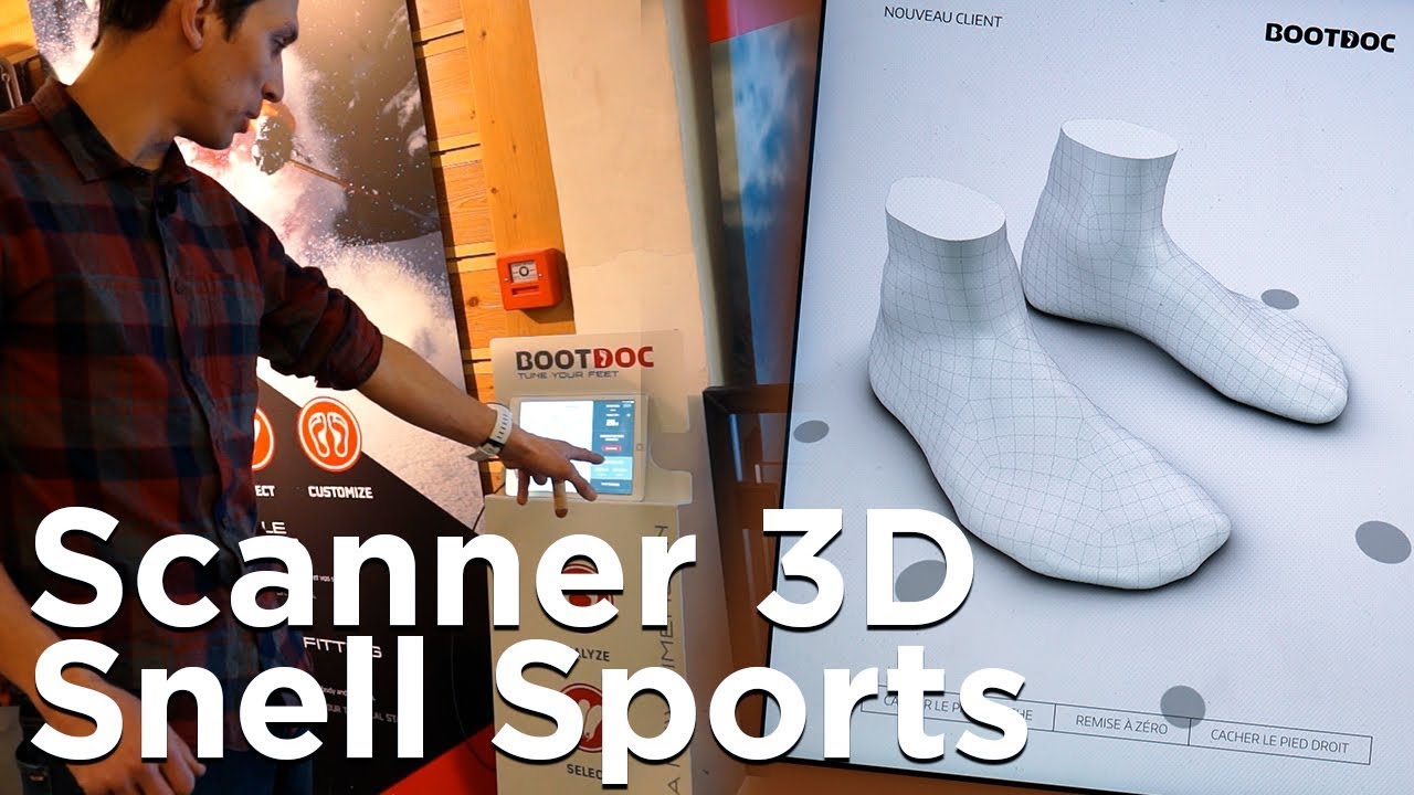 Bootfitting Scanner 3D Snell Sports Chamonix chaussures sur mesure ski de randonnée alpinisme