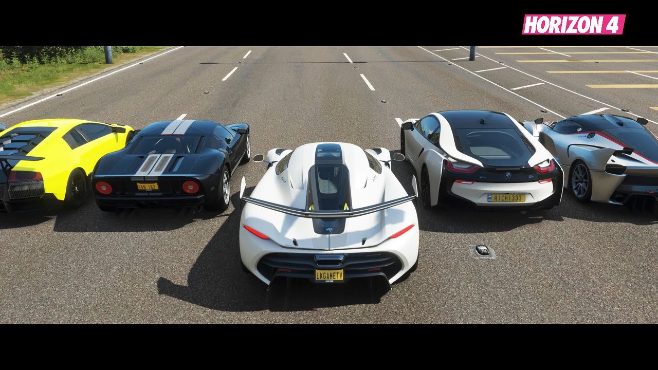 Top 14 Fastest Cars Drag Race in Forza Horizon 4