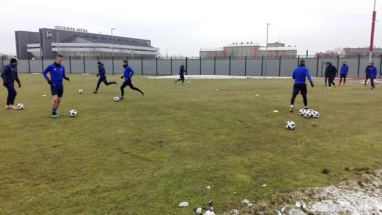 Rozgrzewka Koordynacyjna. Szybkość. I drużyna FC Banik Ostrava