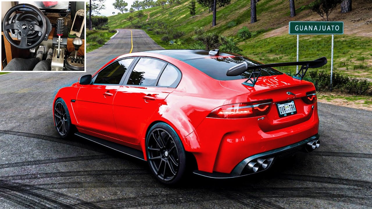 Jaguar XE SV Project 8 - Forza Horizon 5 | Thrustmaster T300RS Gameplay