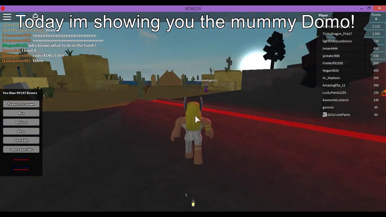 Roblox: Find The Domos!How To find The Mummy Domo