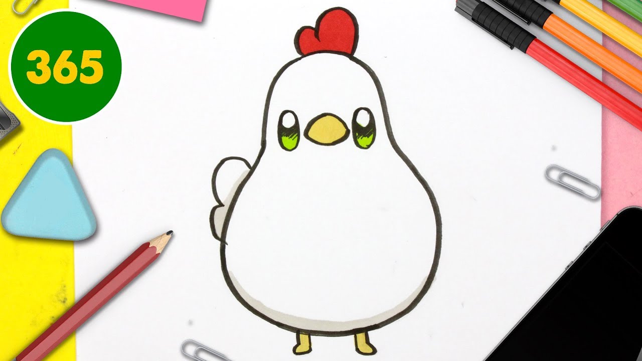 COMMENT DESSINER UN BISCUIT FACILE - Comment dessiner les animaux kawaii progressivement