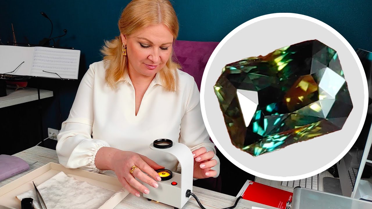 Проверила качество полихромного сапфира 4,55 ct с Мадагаскара