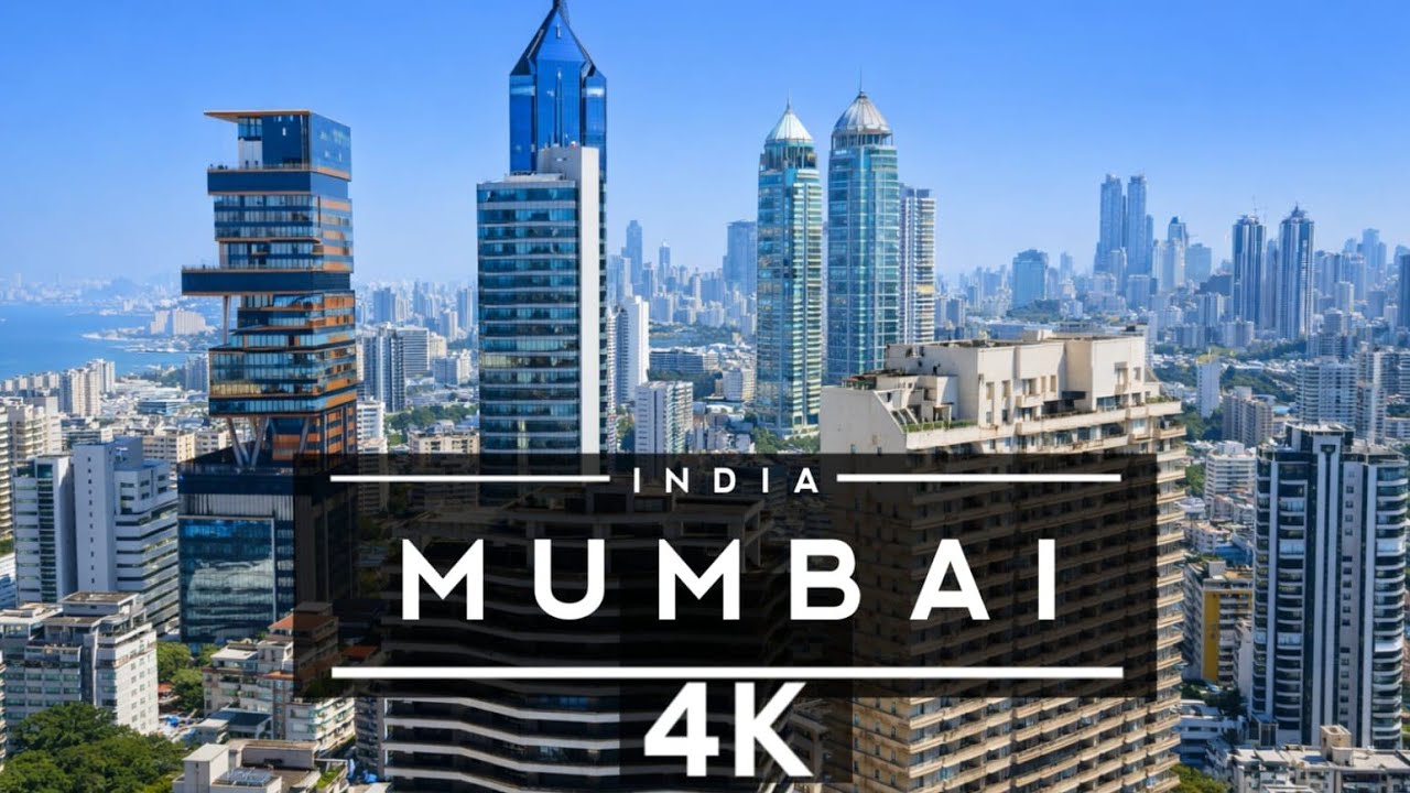 Mumbai City , Maharashtra , India  🇮🇳 4K by drone Travel