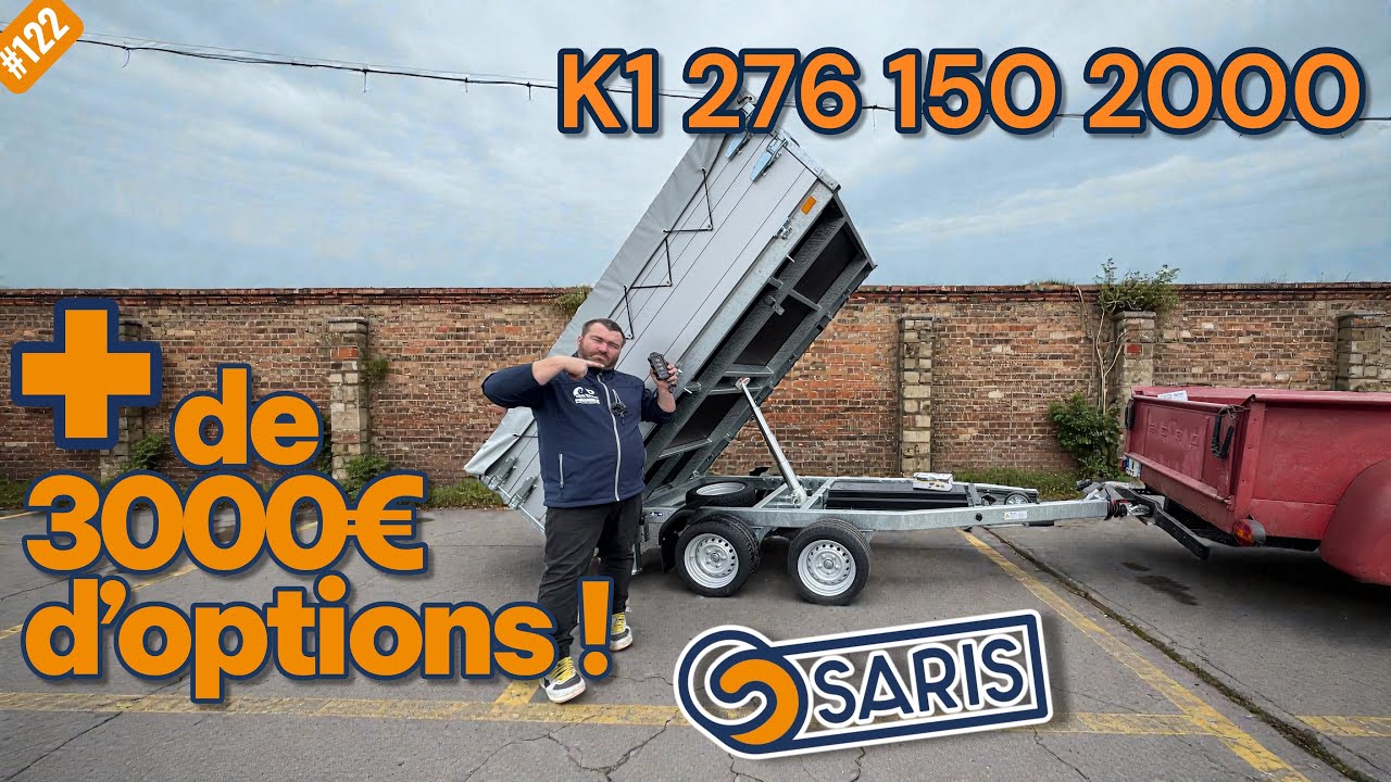 Flo et Nico / Benne SARIS K1 ultra équipée ! Pompe électrique, télécommande et options