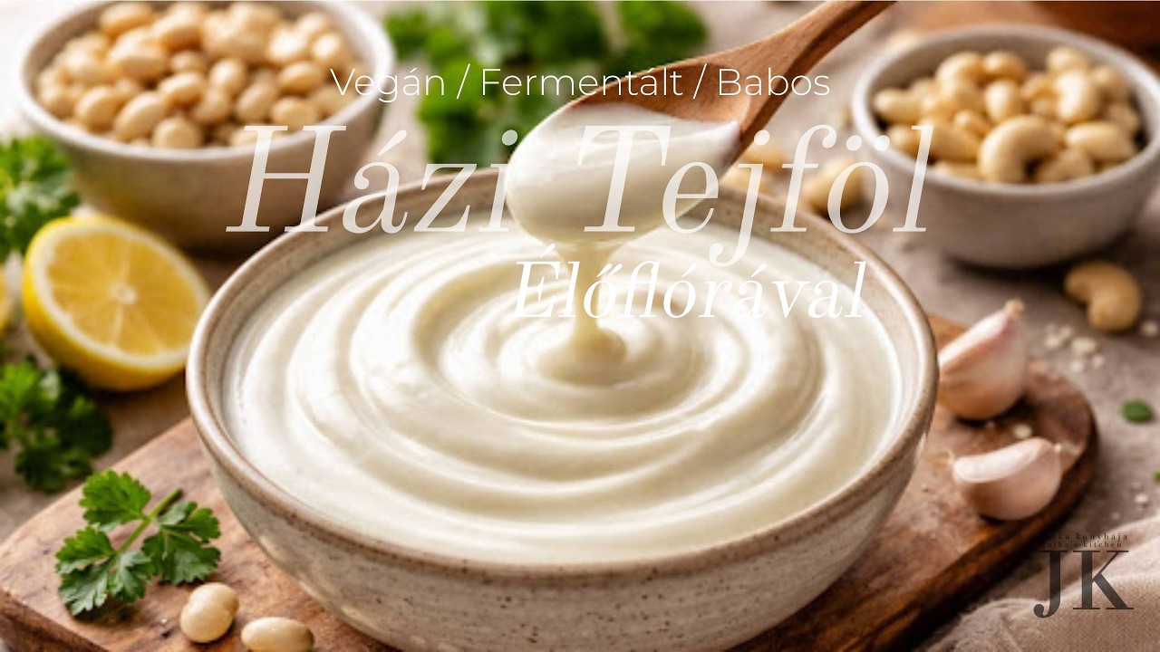 Vegán tejföl házilag - élőflórás, fermentált | Jutka konyhája