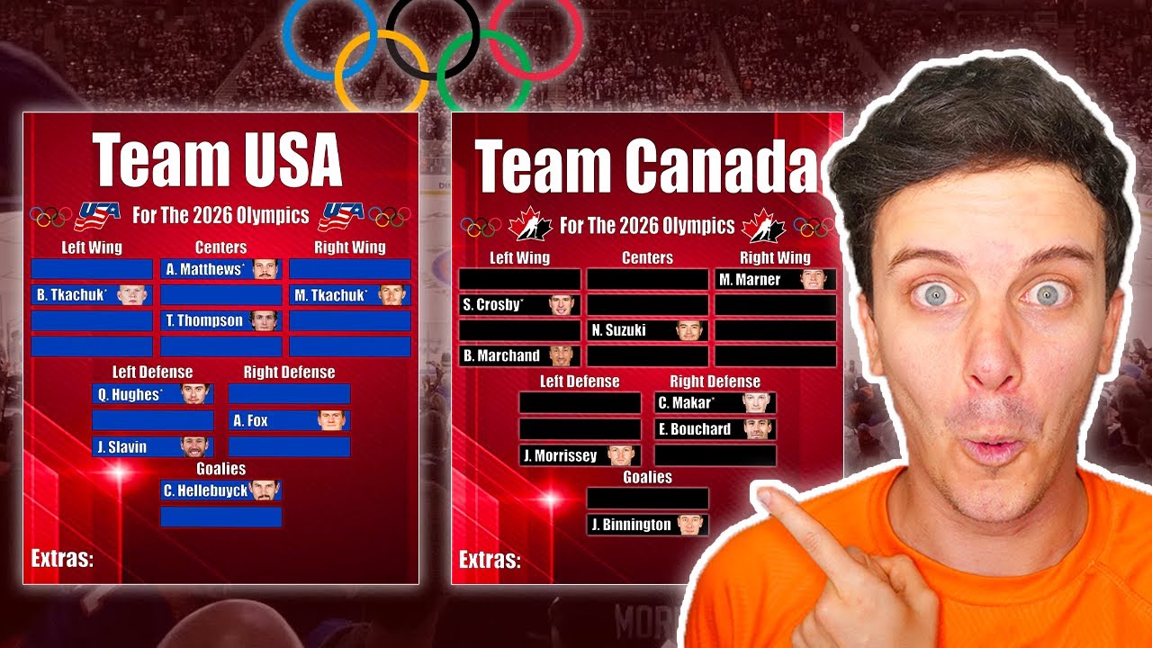 Составы моих сборных США и Канады на Олимпиаду через 6 месяцев