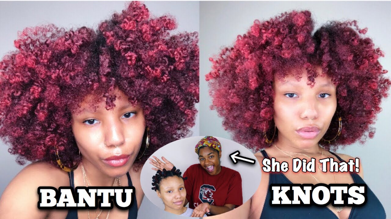 My Neighbor Does Bantu Knots On My WET Natural Hair 💦