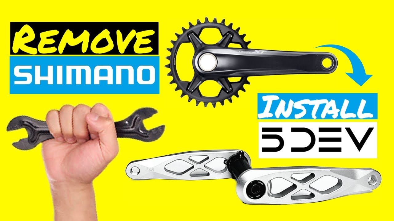 Removing Basic Shimano Cranks - Installing Baller 5DEV Enduro/Trail Cranks