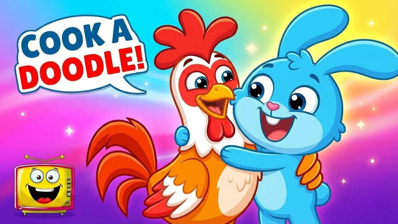 Bartolito's Cock a Doodle Doo 🐓 Nursery Rhymes & Kids Songs |  | Morning Farm Song for Kids |HappyTV