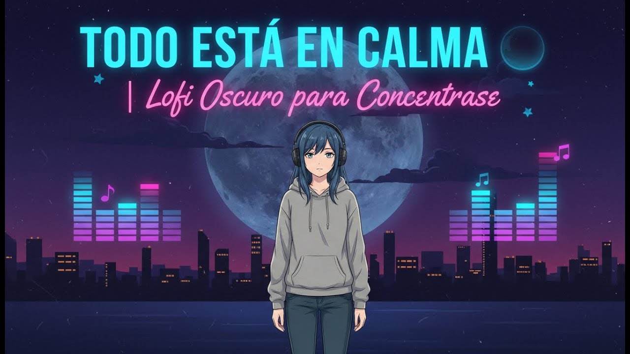 Todo Está en Calma 🌑 | Lofi Oscuro para Concentrarte