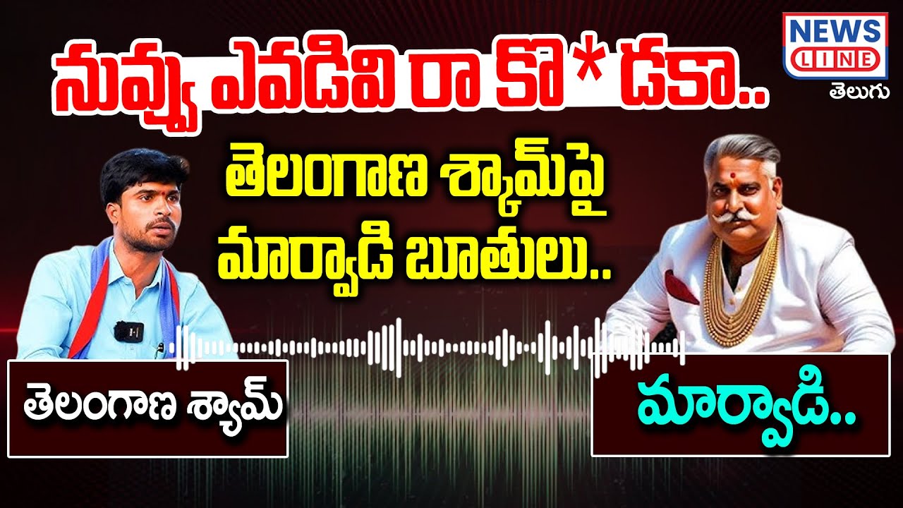 తెలంగాణ శ్యామ్ కు  మార్వాడిల బూతు పురాణం-Telangana Shyam vs Marwadi | Audol Leak | News Line Telugu