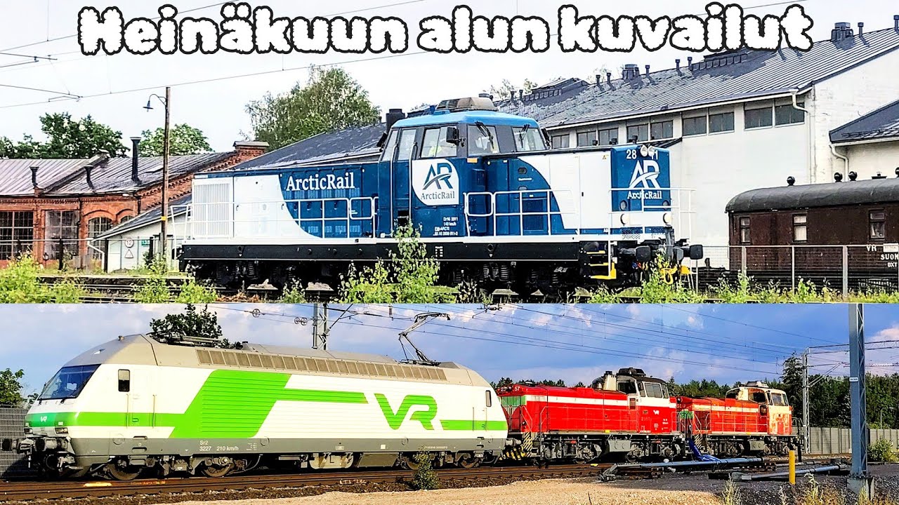 Heinäkuun alun kuvailut - ArcticRailin ensimmäinen ajo & harvinaisia veturisiirtoja