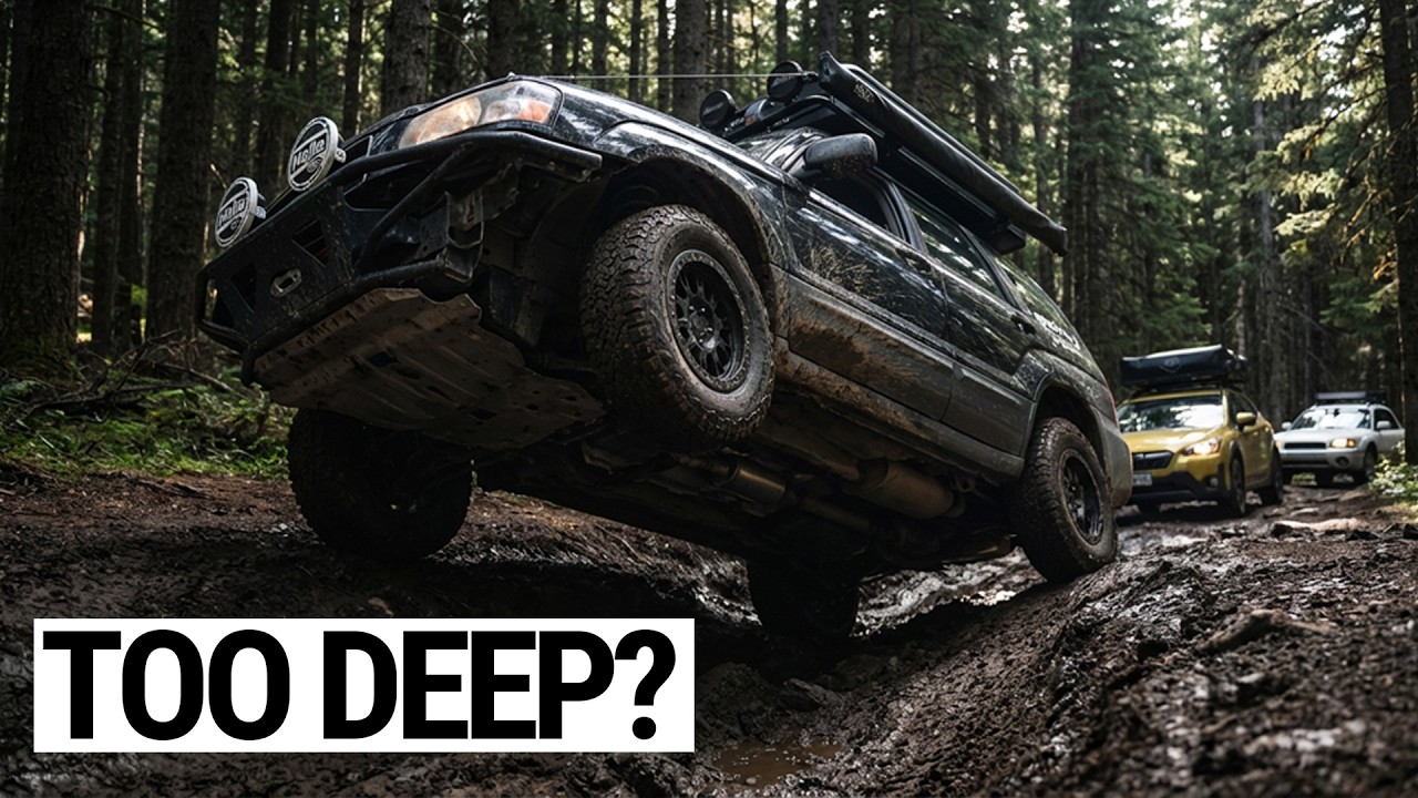 3 Subarus vs Deep Forest Ruts - Offroad Challenge