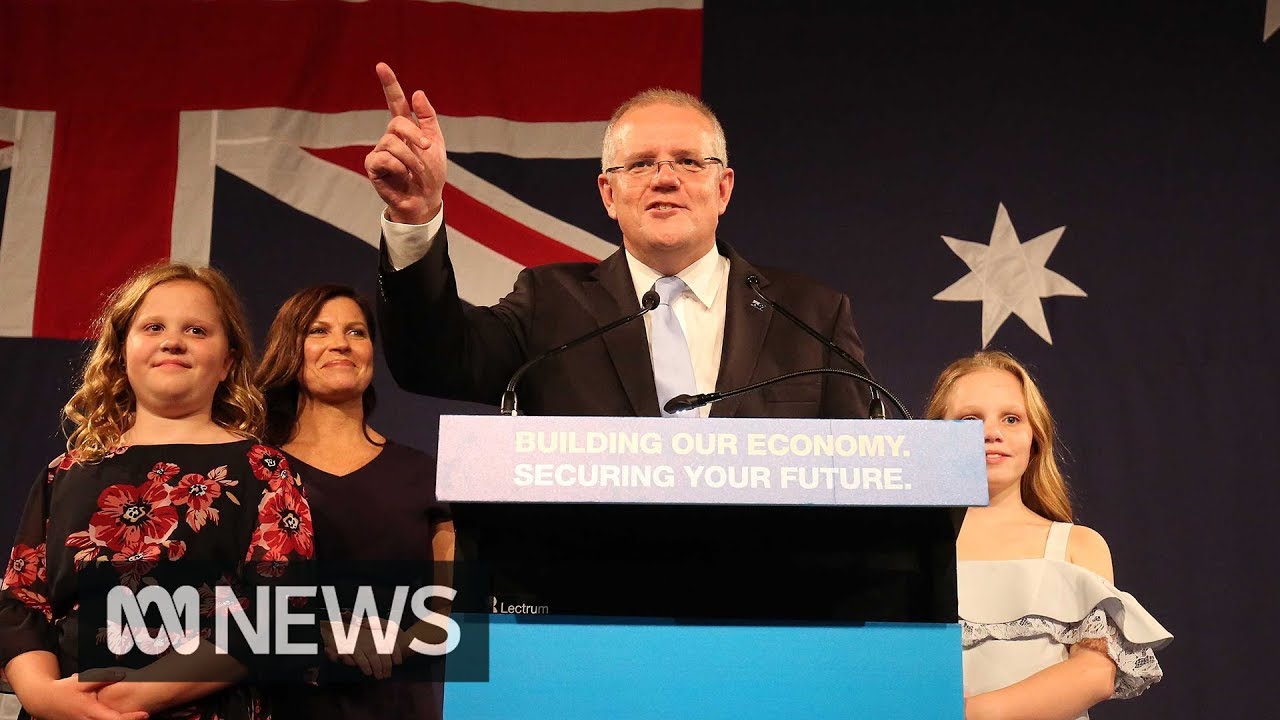 'I have always believed in miracles': Scott Morrison declares election victory | ABC News