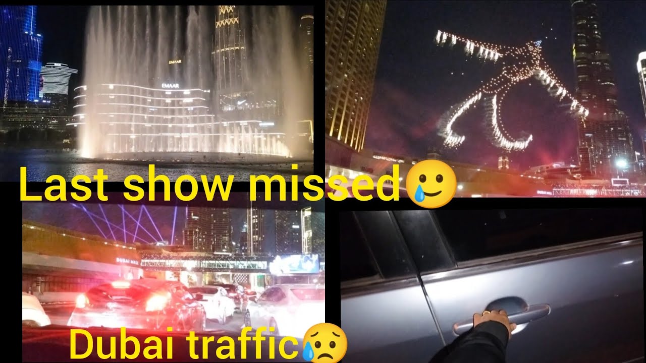 New year last show at Burj khalifa / Mood  off 😥 #viralvideo #dailyvlog #travelvlog #traffic 