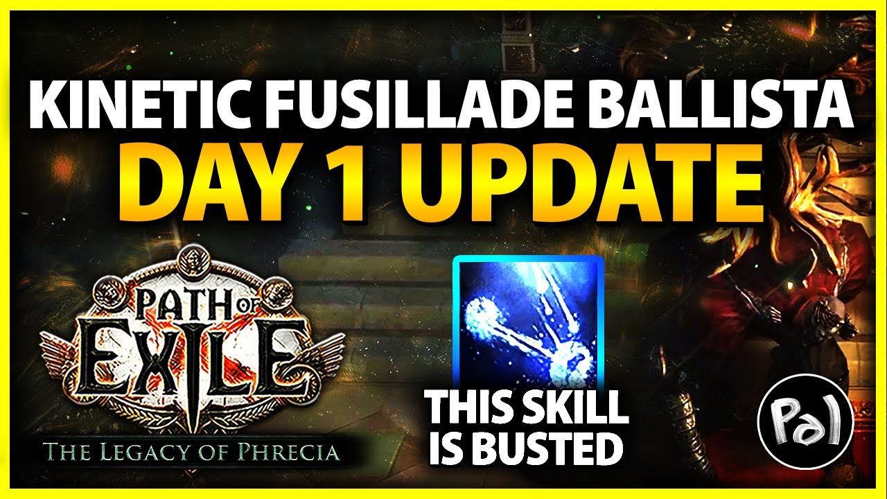 This Skill is BUSTED - Kinetic Fusillade Ballista Paladin Day 1 Update | Path of Exile Phrecia