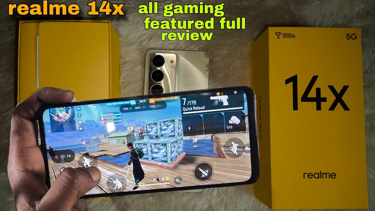 Realme 14x All Gaming Featured Full Review! Testing Free Fire Maxx High Graphics