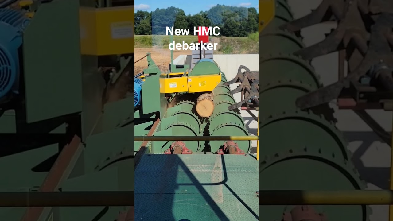 New HMC debarker. #sawmill  #lumber  #debarker