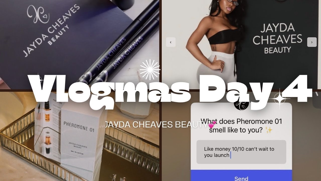 Vlogmas Day 4 💕JAYDA CHEAVES Beauty Haul + first impression on her new perfume !