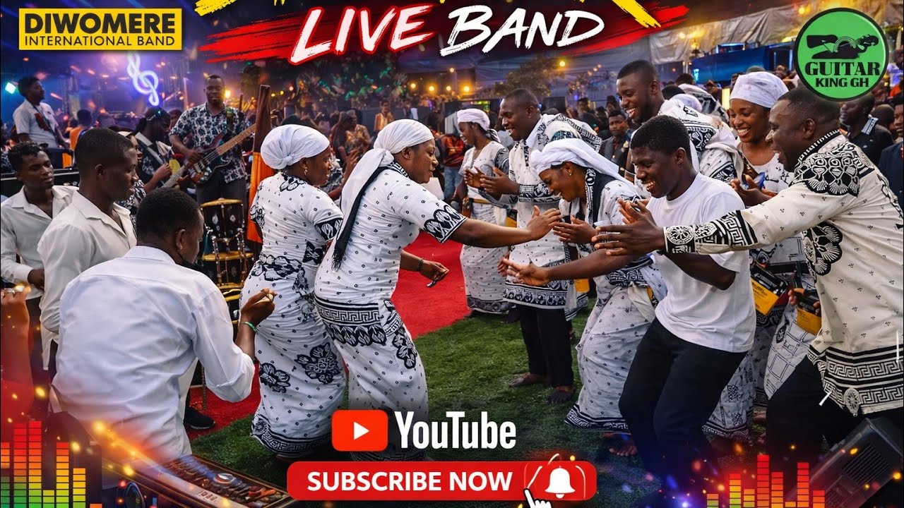 Ghana music makes you feel dance 💃 Diwomere Int live band performance at Ayanfuri-Gyaman 