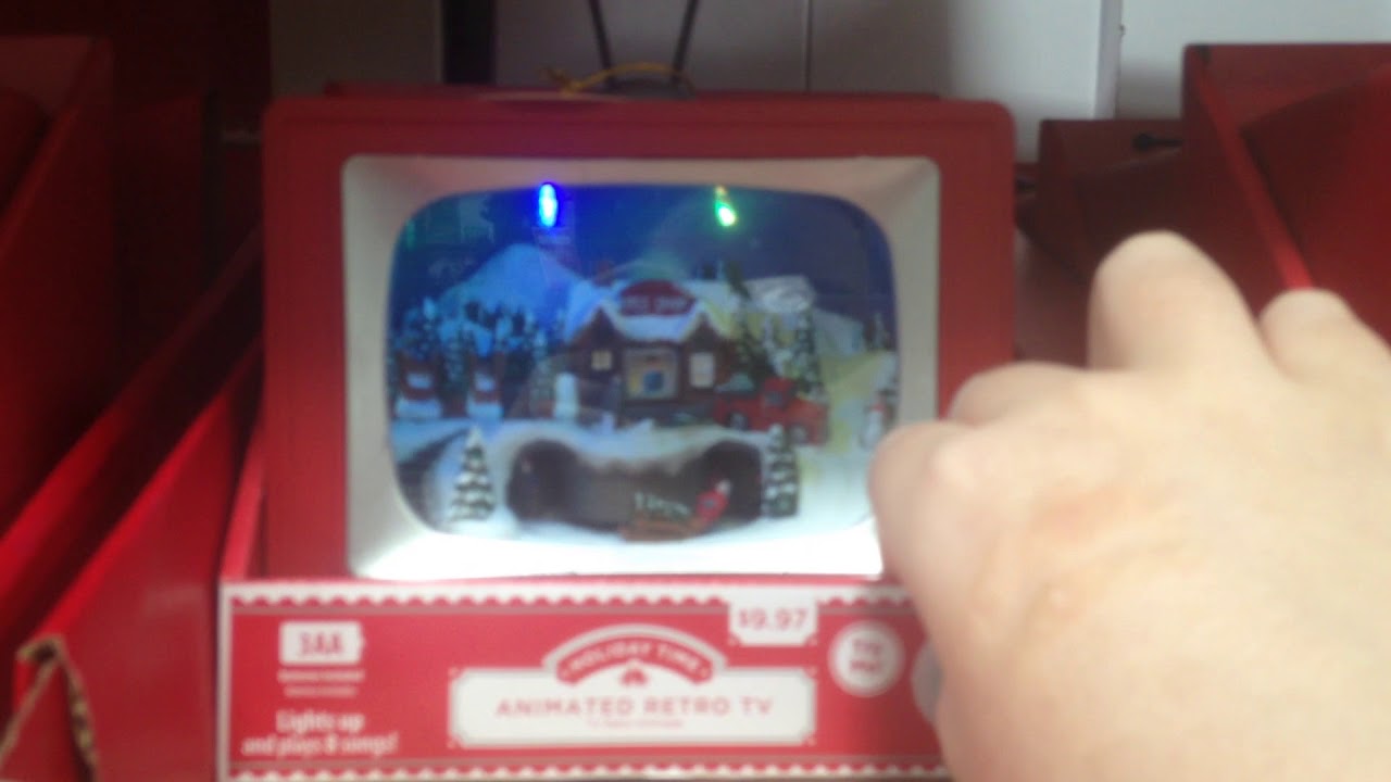 Holiday Time Animated Village Amusement Retro TV