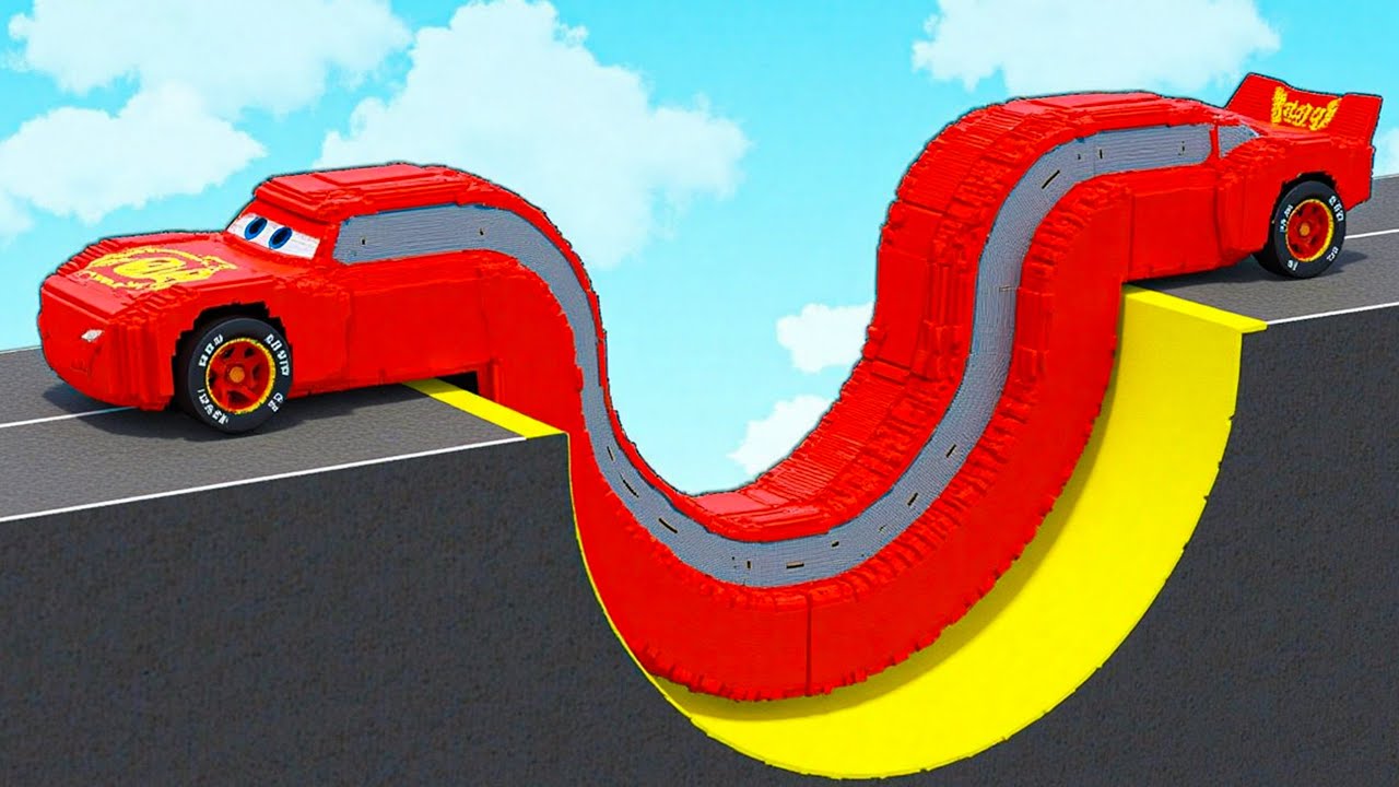 LONG CARS Passing Increasing REVERSE SPEED BUMPS in Teardown