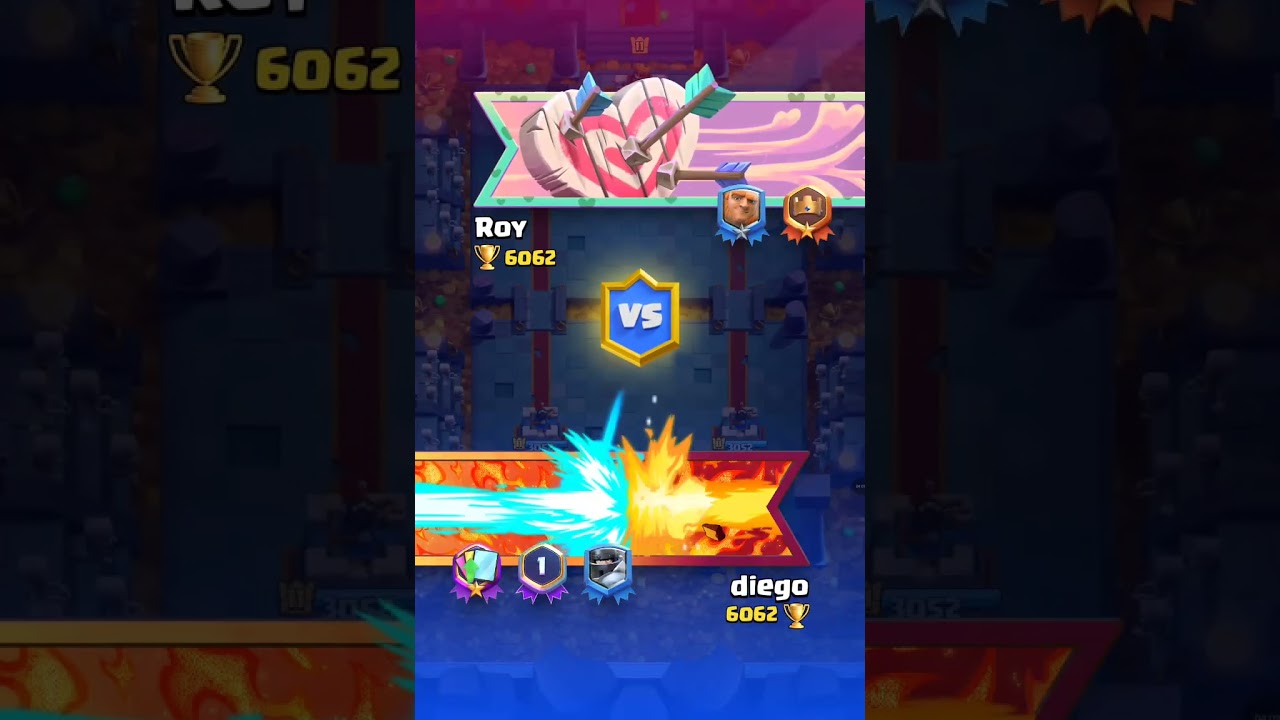Jugando Clash royal (varias partidas)
