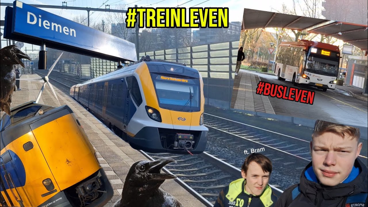 Station DIEMEN bezoeken met BRAM en iets BIJZONDERS op Weesp | #treinleven
