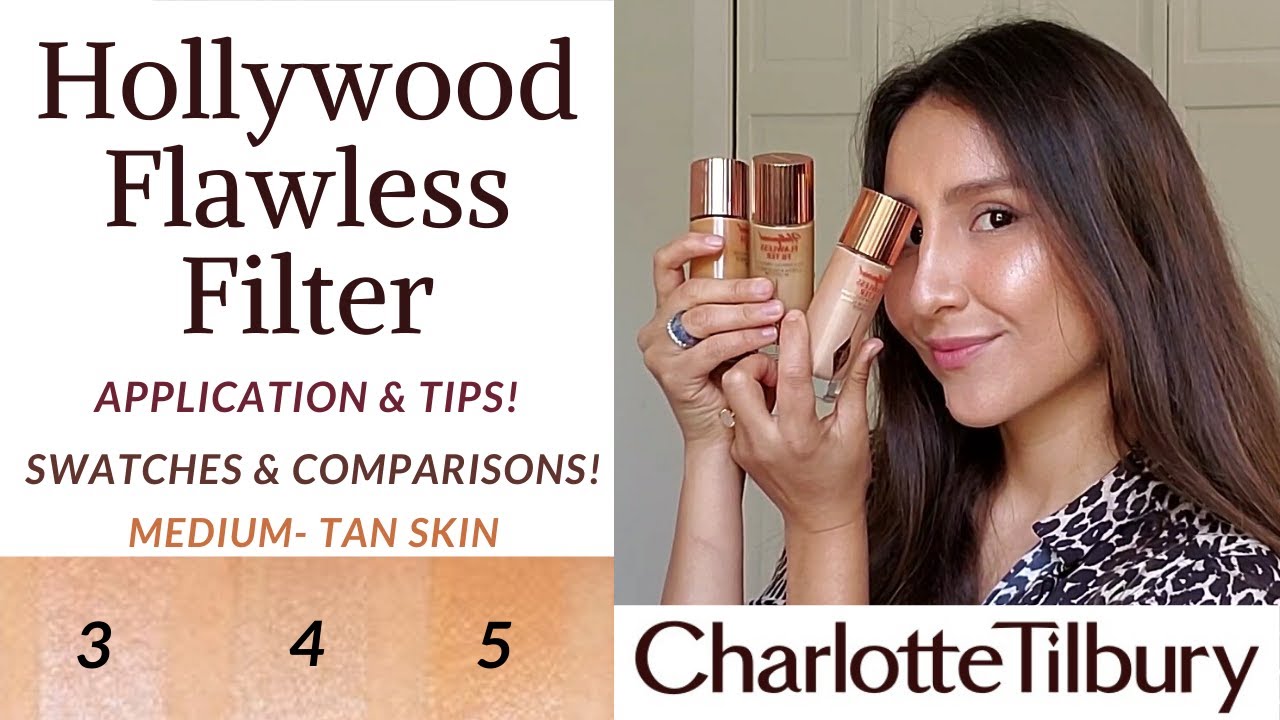 Charlotte Tilbury Hollywood Flawless Filter 3, 4 & 5 ✨Review, natural light swatches, tips and more!