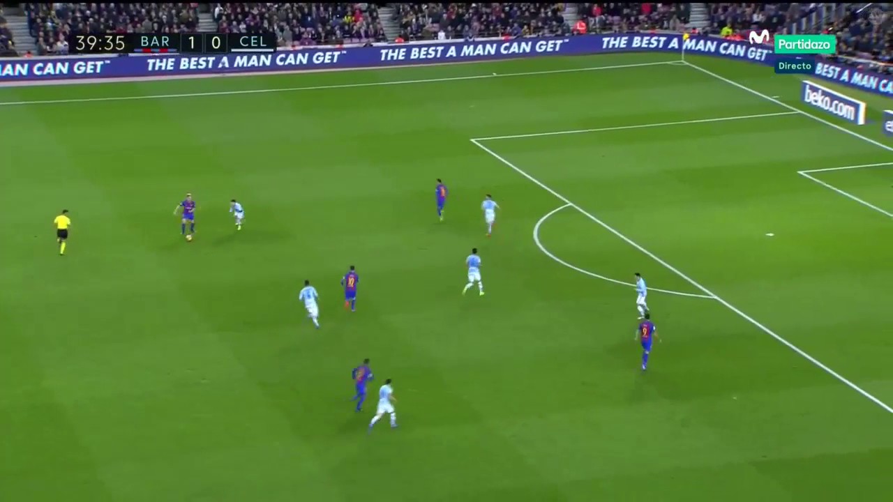 Gol de Neymar vs Celta  de Vigo 2-0  04-03-2017