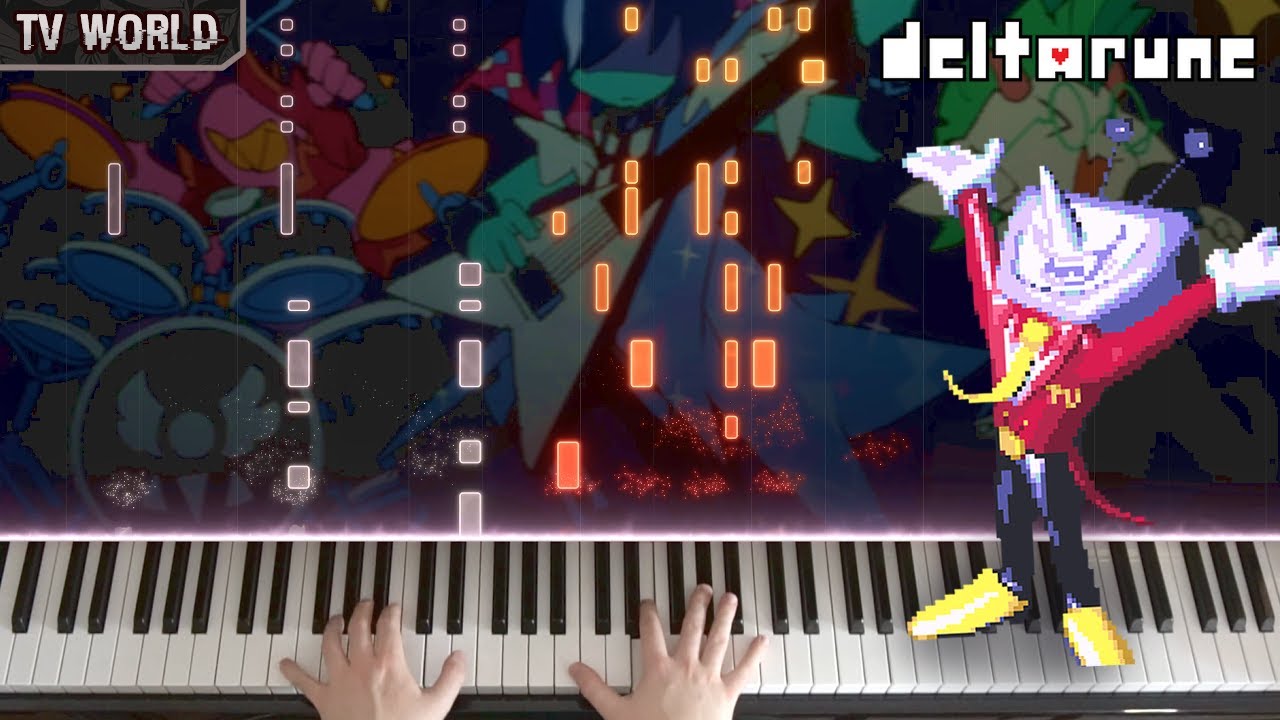 📺 TV WORLD (Deltarune Chapter 3) on Piano
